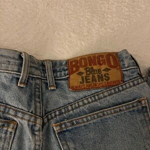vintage looking straight leg bongo jeans